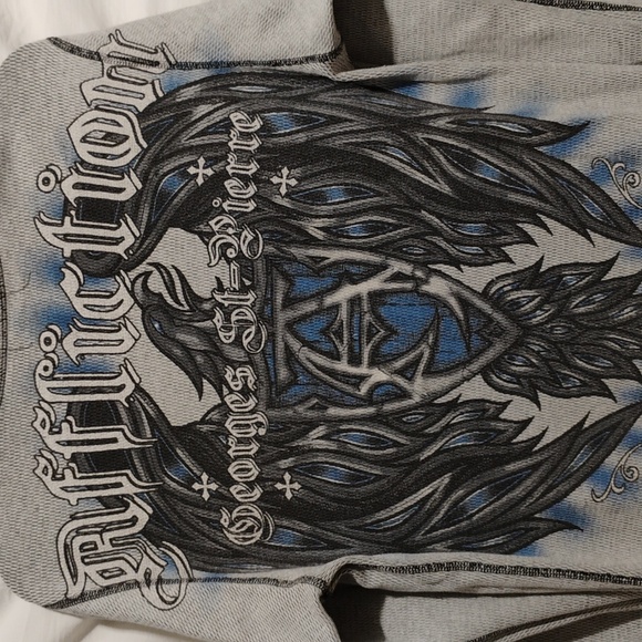 SALE! RARE! Affliction Reversible Thermal Long Sleeve Shirt Sz.L Like New - Picture 2 of 8